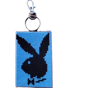 MULTI CRAFT Classic Decorative Seed Beads Eco-Friendly Handmade Customizable Christmas Keychain with Embroidery Strap - Product Image 3