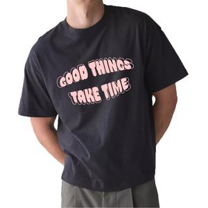 เสื้อยืดผ้าฝ้ายแขนสั้นพิมพ์ลายข้อความสีสันสดใสสำหรับผู้ชายเสื้อยืดใส่สบายทันสมัยฤดูร้อนทำจากบังคลาเทศ - Product Image 6