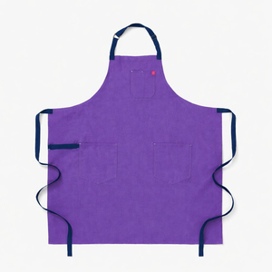 Delantal Unisex Negro de Cuero Genuino Transpirable de Secado Rápido con Bolsillos y Correas Ajustables, a Prueba de Polvo y con Detección de Agujas para Profesionales - Product Image 5
