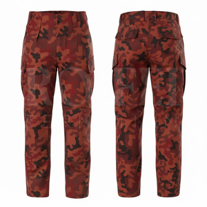 100% Cotton Sublimation Camouflage <b>Cargo</b> Pants OEM ODM Multi Pocket Outdoor Workwear Trousers Casual Utility Pants for <b>Men</b> - Product Image 3