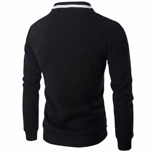 เสื้อแจ็คเก็ตบอมเบอร์ผ้าควิลท์สีขาว ดำ เบอร์กันดี เทาชาร์โคล สำหรับผู้ชาย ตกแต่งด้วยลายเย็บเพชร แบบลำลอง ซิปหน้า เสื้อนอก OEM - Product Image 6