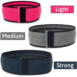 OEM Custom Logo Gym Exercise Yoga Band Fitness Exercise Sexy Booty Band Non <b>Slip</b> Hip Circle Fabric Resistance Bands Set 3 Pieces - Product Image 5