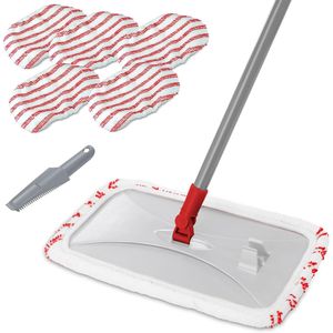 16 Flat Extra Large <b>Microfiber</b> <b>Mop</b> with 5 Pads Wet/Dry Floor Cleaning Dust <b>Mop</b> for Hardwood Laminate Tile - Product Image 1