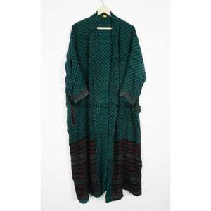 Robe Kimono Japonaise Vintage Unique Faite à la Main en Soie pour Femme, Élégante, Florale, Bohème, Longueur Genou, Veste d'Été pour Mariage, Cache-Bikini - Product Image 6