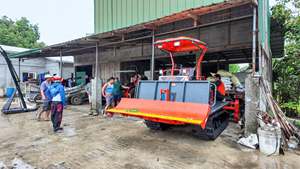 Tracteur agricole à chenilles HOGICO HG80VN 80 CV 2RM, transmission par engrenages robuste, machine agricole de haute performance, orange, 2710 kg - Meilleure vente - Product Image 5