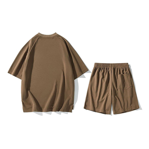 Ensemble de shorts d'été pour hommes sur mesure OEM, 100% coton, tricoté, respirant, décontracté, design personnalisé, haute qualité, streetwear - Product Image 4