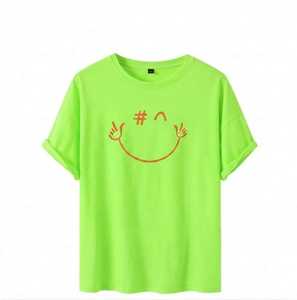 Neon <b>Green</b> Regular Fit 100% Cotton Crew Neck Short Sleeve <b>Men</b> Women Vintage Casual <b>T</b>-<b>Shirt</b> Quick Dry Breathable - Product Image 1