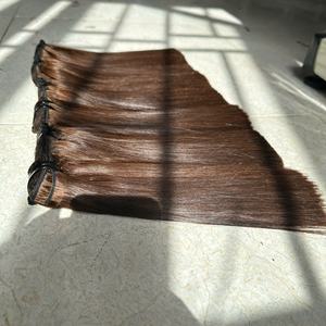 Bundle Raw Hair Color <b>Brown</b> Bone Natural Straight 100% VietNamese Human Hair Double Drawn Cuticle <b>Tape</b> Ins Hair Extensions - Product Image 4