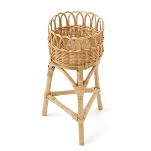 Estantes de mimbre para exhibir plantas, soportes de suelo hechos a mano, los más vendidos, para macetas. - Product Image 6