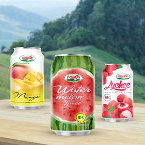 Tropical <b>Lychee</b> Juice Drink Canned 330ml Free Sample Low MOQ - OEM Private Label Juice Can Free Sample Nawon Factory in Vietnam - Product Image 6