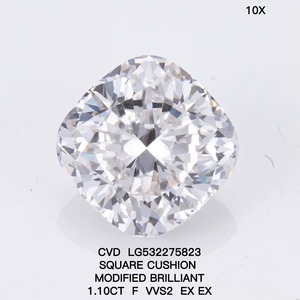 Diamante suelto pulido de primera calidad cultivado en laboratorio, ético y sostenible, proveedor mayorista para exportación, corte cojín, IGI - Product Image 2