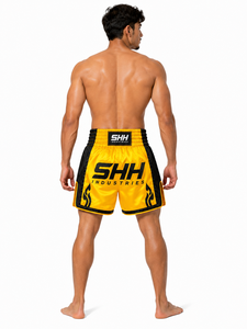 SHH Custom Muay Thai Unisex Satin Boxing Kickboxing Fight Training MMA Sportswear Anti-Bacterial Quick Dry UPF 50 Custom Logo - Product Image 5