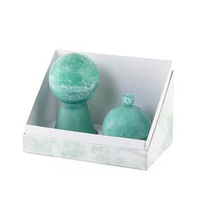 Ensemble brûleur d'encens en résine turquoise avec couvercle et support, porte-parfum d'ambiance pour la maison, utilisation toute saison - Product Image 4