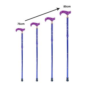 Bastón de caminar plegable de cinco secciones de calidad superior con agarre de mármol duradero - Product Image 3