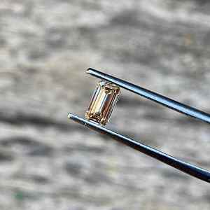 Diamant de laboratoire taille émeraude VVS fantaisie champagne, pierre libre, tendance, best-seller, pour la fabrication de bijoux, vente en gros directe usine - Product Image 5