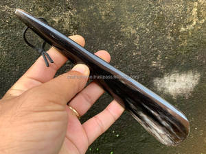 Authentic Handcrafted Buffalo <b>Horn</b> <b>Shoe</b> <b>Horn</b> Long Handle 60cm Polished Craftsy Home European Style for Wedding Gifts - Product Image 2