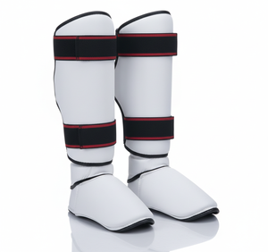 Espinilleras Ligeras y Transpirables para Entrenamiento de Boxeo, Kickboxing y Artes Marciales, Cierre de Gancho y Bucle de Alta Calidad, Duraderas - Product Image 1