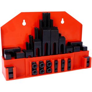Kit di serraggio a T da 58 pezzi per fresatrice con scanalatura da 7/16 e perno da 3/8-16, attacco generico - Product Image 2