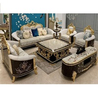 Ensemble de canapés Chesterfield en teck italien royal moderne exclusif, trois places, carré, gonflable, durable, meubles de salon DST
