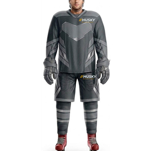 Uniformes de Hockey sobre Hielo Personalizados al por Mayor para Adultos, Alta Calidad, 100% Poliéster, Impresos, Antibacterianos, para Todas las Temporadas - Product Image 5