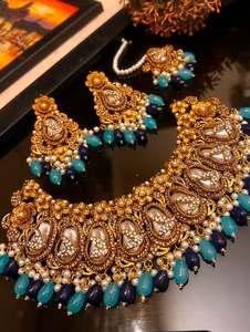 Juegos de Joyería de Lujo Chapados en Oro para Mujer, Conjunto de Collar y Aretes para Boda, Personalizados OEM ODM - Product Image 3