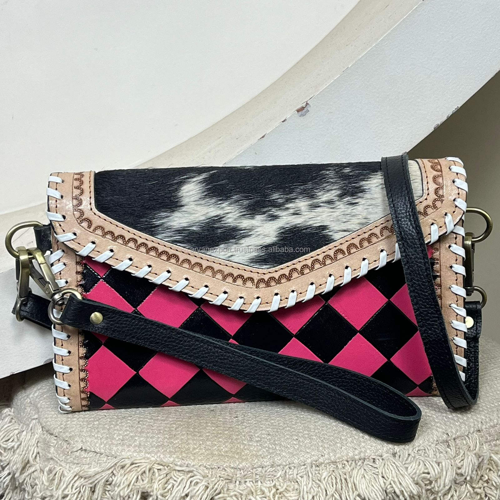 Black & Pink Checkered