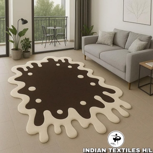Tapis en laine tufté fait main, tapis de luxe sur mesure, tapis en laine tufté à la main, vente en gros pour salon, textiles indiens H/L - Product Image 1