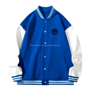 Chaqueta de Béisbol Unisex de Lana para Hombre, Chaqueta Informal con Cremallera, Capucha de Tela Satinada, Estilo Acolchada, Invierno - Product Image 1