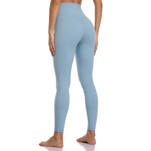 Private Label Yoga Wear Women <b>Tights</b> Mid Waist Custom Size Breathable Snagging Resistance Customized Color Best Legging Pakistan - Product Image 3