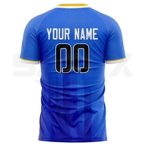 Venta al por Mayor de Camisetas de Fútbol Sublimadas de Alta Calidad, Diseño Personalizado, Uniforme Vintage de Fútbol, Spandex/Poliéster de Secado Rápido - Product Image 3