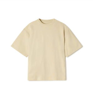 T-shirt en coton épais 100 % (220 GSM) léger et oversize style streetwear avec logo brodé – Fournisseur OEM en gros - Product Image 1