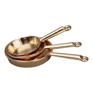 Energinox Wholesale Handcrafted Authentic <b>Copper</b> <b>Frying</b> <b>Pan</b> Cookware With Non Coating Wood Hand Grip For Gas Induction Cooker - Product Image 4