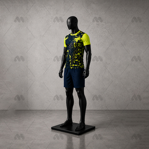 Ensemble de maillots de football personnalisés avec logo, polyester, sublimation, uniforme de football, maillot à manches courtes et short, vêtements d'équipe pour adultes - Product Image 2
