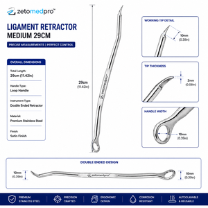 เครื่องมือดึงเอ็น 38 ซม. แบบใช้มือ ชุดเครื่องมือผ่าตัดกระดูกและข้อ ZETOMEDPRO - Product Image 3