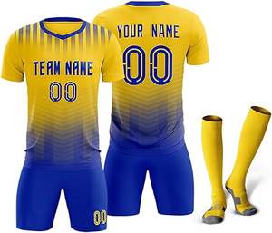 Uniforme de Fútbol de Último Diseño 100% Poliéster, Nuevo Estilo, Uniforme Profesional para Adultos, Calidad Premium, Color Personalizado, Logotipo Personalizado - Product Image 4