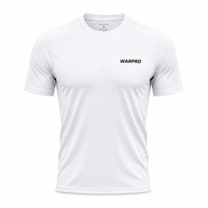 เสื้อยืดแขนสั้นผู้ชาย WARPRO สีขาวล้วน คอกลม แห้งเร็ว ระบายอากาศได้ดี ทรงปกติ ผลิตจากผ้าโพลีเอสเตอร์ถัก 100% - Product Image 1