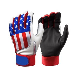 Guantes de Bateo de Béisbol Profesionales de Alta Calidad, Transpirables y Ligeros, de Cuero Genuino Personalizado, Protección para la Mano Derecha - Product Image 4