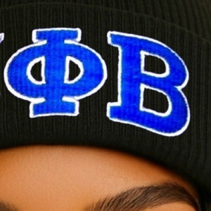 Zeta Phi Beta Beanie Chenille Embroidery Greek Sorority Apparel ZPB Winter Hat Unisex Premium Knit Cap - Product Image 4