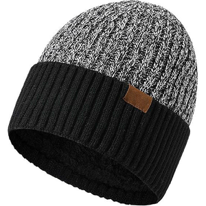 Custom Reversible Bini All Print Custom Logo 100% Wool Breathable & Waterproof Unisex <b>Winter</b> Skull <b>Cap</b> Beanie Hats All Seasons - Product Image 3