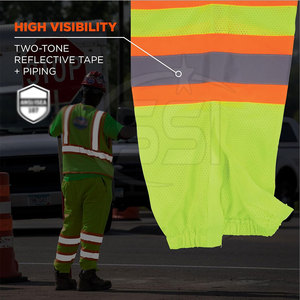 Pantalon de travail de sécurité pour applications professionnelles, ANSI Classe 2, imperméable, confortable, avec poches fonctionnelles, logo personnalisé - Product Image 3