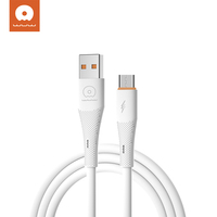 Câble en silicone WUW 1M USB-C vers Micro USB, câble de charge rapide pour écouteurs et appareil photo Android - Haute qualité