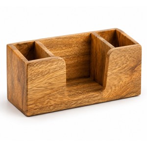 Porta Servilletas y Cubiertos de Madera de Mango Hecho a Mano, Venta al Por Mayor |   Aqdus Saleem - Product Image 1
