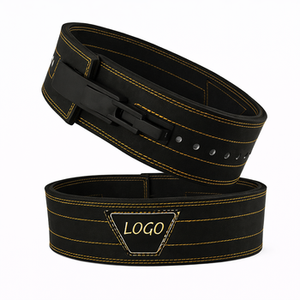 Cinturón de Levantamiento de Pesas Ajustable, Antideslizante, Resistente, Unisex, para Gimnasio, Ejercicio, Cinturón de Cuero para Levantamiento de Pesas/Personalizado - Product Image 4