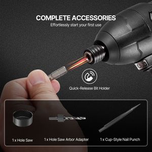 Set di 70 Punte Multiuso per Trapano e Avvitatore, Set di Punte per Cacciavite per Foratura e Avvitatura su Legno, Metallo e Cemento - Product Image 6