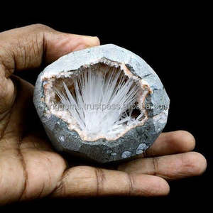 Meilleures ventes en gros : Géode en cluster de grottes de scolécite cristalline brute naturelle, spécimens de zéolite indienne, minéraux pour la guérison et le Feng Shui, Amour - Product Image 4