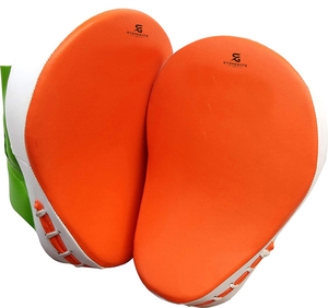 แผ่นซ้อมมวยโค้งหนังแท้สำหรับคิกบ็อกซิ่ง MMA และมวยไทย รุ่น 2026 - Product Image 1