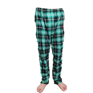 High quality <b>Men's</b> Red Black Plaid <b>Flannel</b> Sleep Pants Soft Cotton Pajama Bottoms Winter Casual Wear - Product Image 4