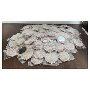 กระจกฝังหินอ่อนฝังหินอ่อนทรงกลมมุกขัดเงาสำหรับตกแต่งสินค้ายอดนิยมดีไซน์ทันสมัยคุณภาพสูง - Product Image 2