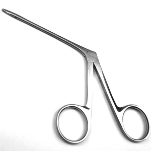 Pinces micro-auriculaires de type bec de canard de qualité supérieure, 8 cm et 12 cm, en acier inoxydable, instruments chirurgicaux délicats pour ORL et otologie, certifiés CE ISO - Product Image 1