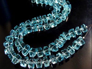 Cuentas de Cristal Sueltas Hechas a Mano, Facetadas, de Vidrio, Color Azul Agua, de 8 Pulgadas, 8-10 mm Aproximadamente, Certificadas por Terceros, Embalaje Seguro - Product Image 6